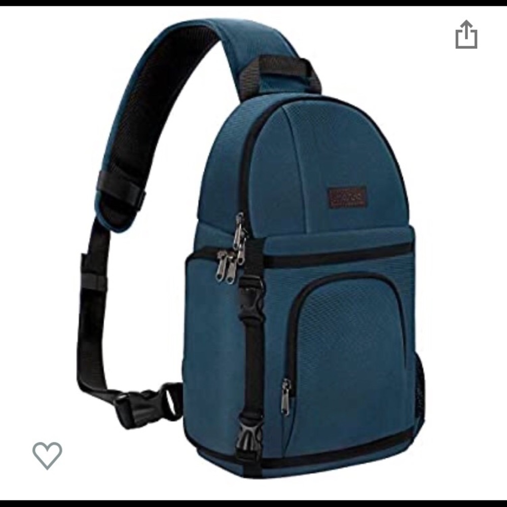 Teal Camera Sling Bag